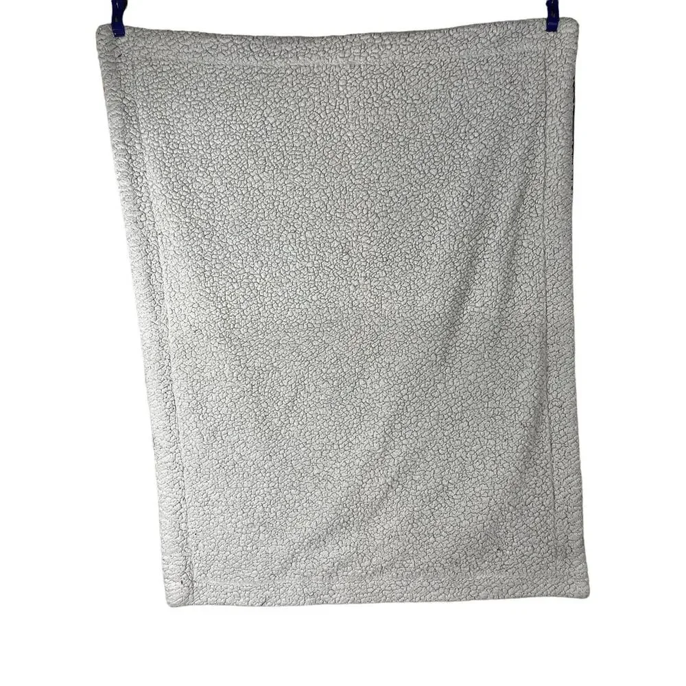 Mustard Yellow White Striped Baby Blanket Sherpa